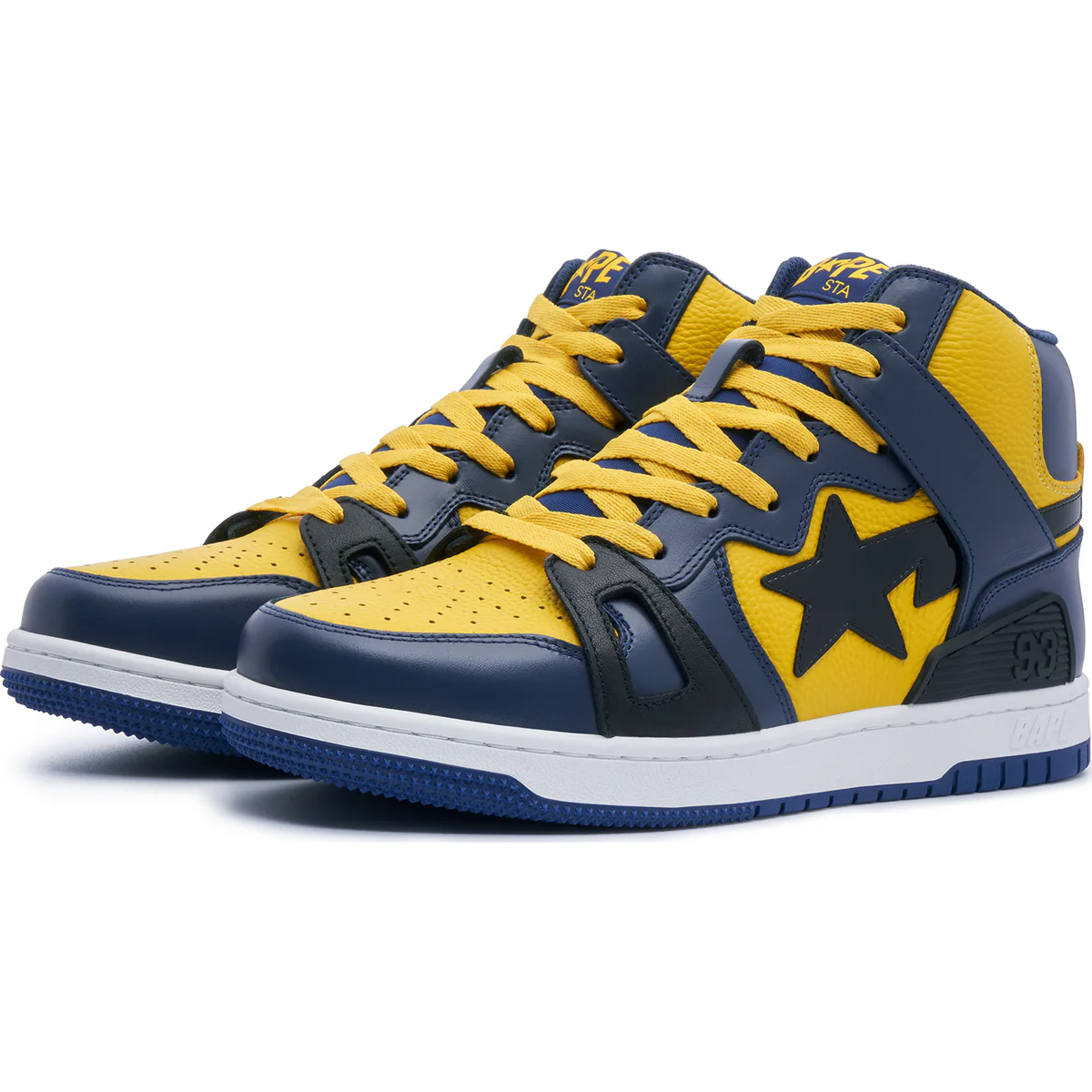 Bape Sta™ 93 Hi Ladies-Yellow Shoes Bape Sta™ 93 Hi Ladies-Yellow Shoes