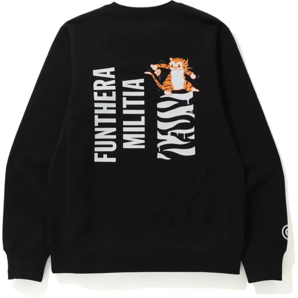 Bape Tiger Crewneck Mens-Black