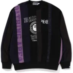 Bape Upcycle Crewneck Mens-Black