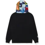 Bape X Bayc Shark Full Zip Hoodie Mens-Black