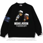 Bape X Michael Jackson Baby Milo Crewneck Kids-Black