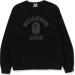 Bape X Neighbourhood Relaxed Fit Crewneck Mens-Black