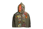 Bape X Readymade Tiger Shark Down Jacket-Green