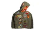 Bape X Readymade Tiger Shark Down Jacket-Green
