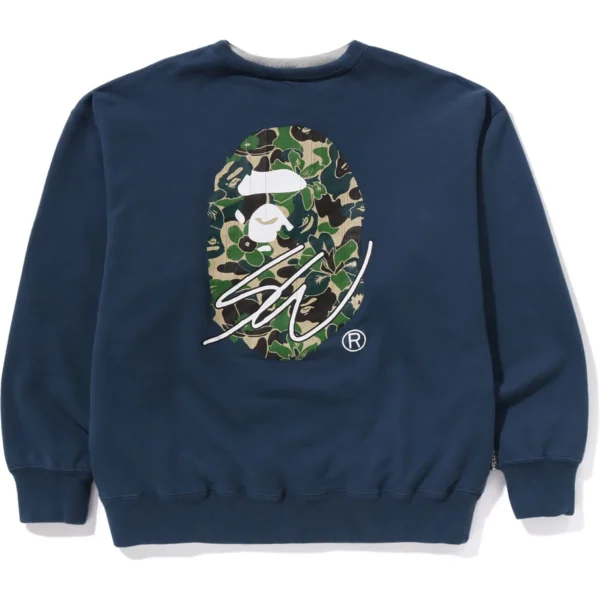 Bape X Sean Wotherspoon 4WAY Crewneck Mens-Blue