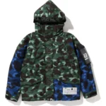 Bape X Undefeated Color Camo Snowboard Down Jacket Mens-Green