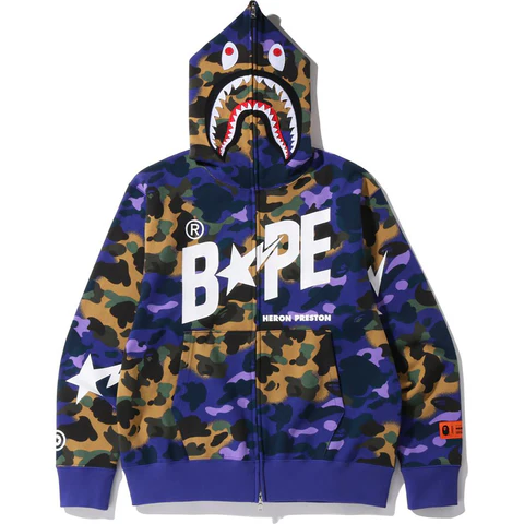 Bape a Bathing Ape® X Heron Preston Hoodie-Purple