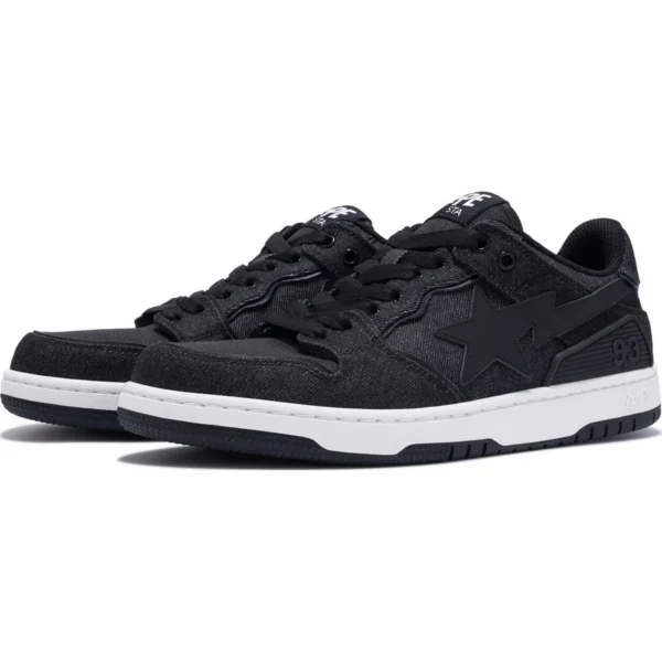 Bape® SK8 Sta Denim Mens-Black