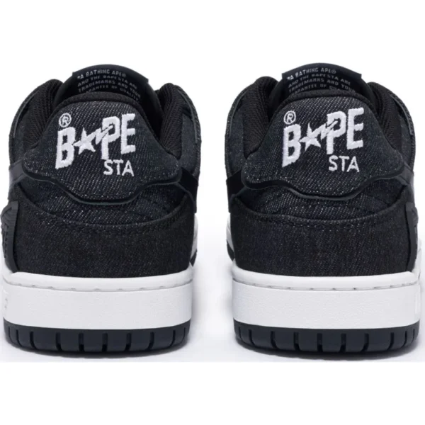 Bape® SK8 Sta Denim Mens-Black