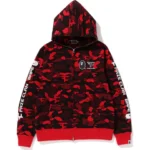 Bape® X Faze Clan Full Zip Hoodie-Red