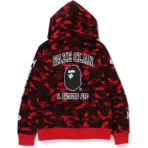 Bape® X Faze Clan Full Zip Hoodie-Red