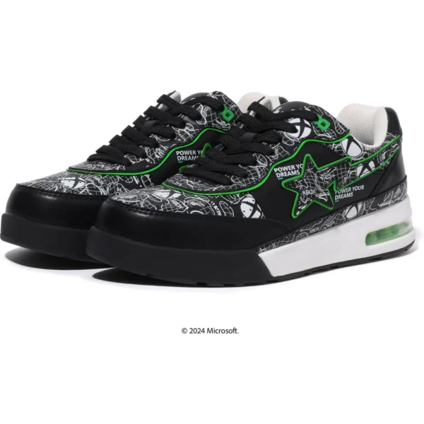 Road Sta Bape X Xbox Camo Mens-Black Shoes
