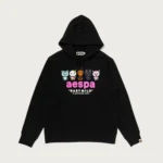 Bape X Aespa Baby Milo Pullover Hoodie Mens