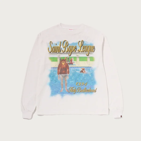 Bape X Saint Mxxxxxx League L/S Tee Mens