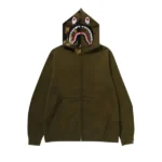 Bape 1st Shark Full Zip Hoodie - Green