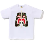 Bape ABC Camo Tiger Tee Mens-White