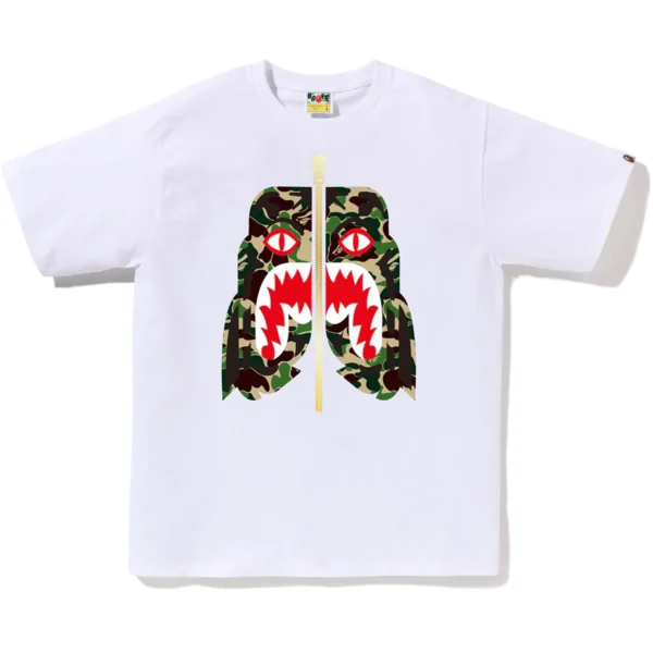 Bape ABC Camo Tiger Tee Mens-White