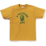 Bape Bitmap College Tee Mens-Yellow