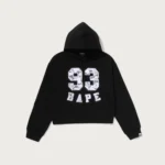 Bape Camo Lace Patch Boxy Cropped Pullover Hoodie Ladies