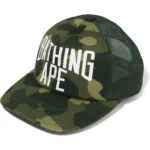 Bape Color Camo NYC Logo Mesh Cap Mens - Green