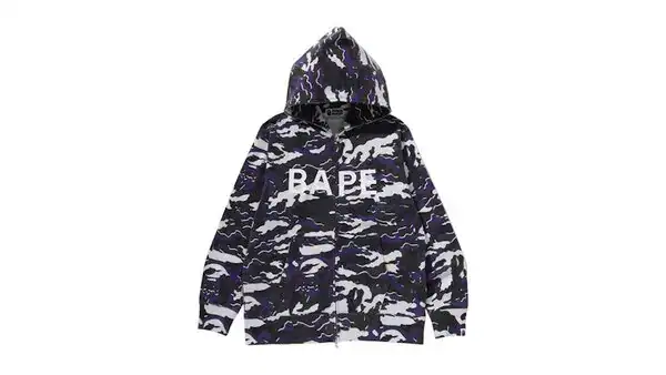 Bape Glitch Woodland Camo Full Zip Hoodie