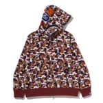 Bape Hankyu Camo Shark Full Zip Hoodie