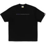 Bape Hightlight Logo Relaxed Fit Tee Mens-Black
