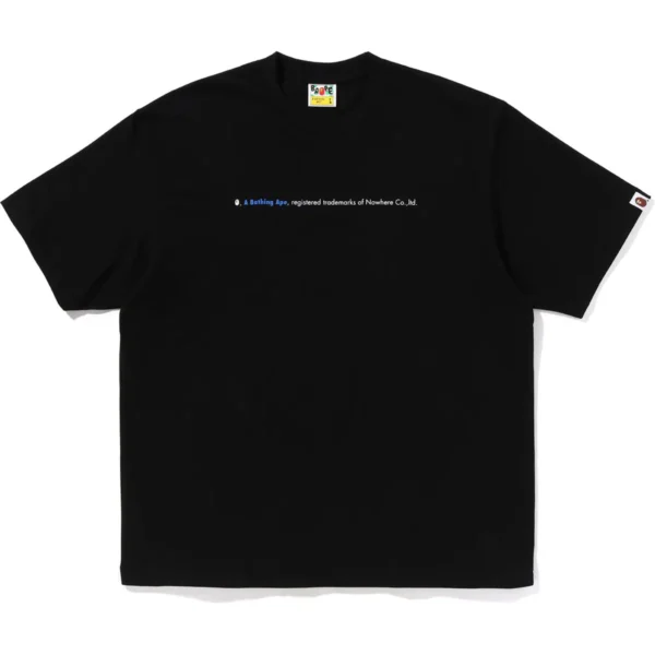 Bape Hightlight Logo Relaxed Fit Tee Mens-Black