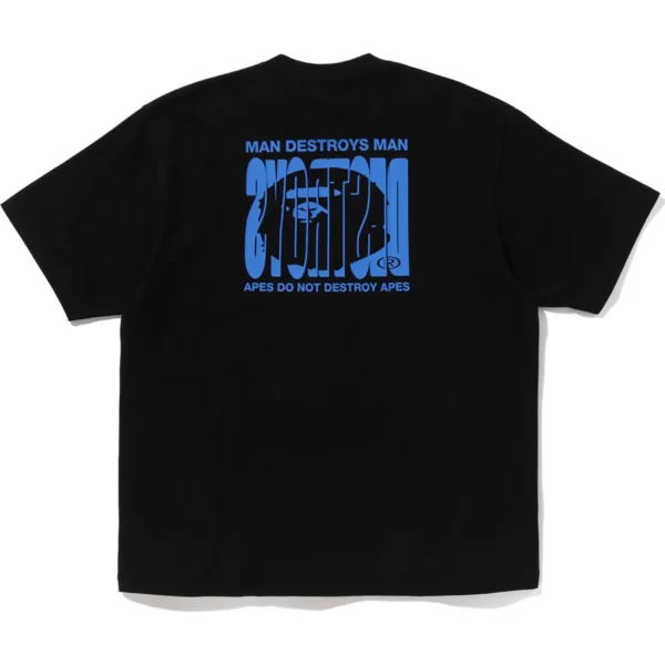 Bape Hightlight Logo Relaxed Fit Tee Mens-Black