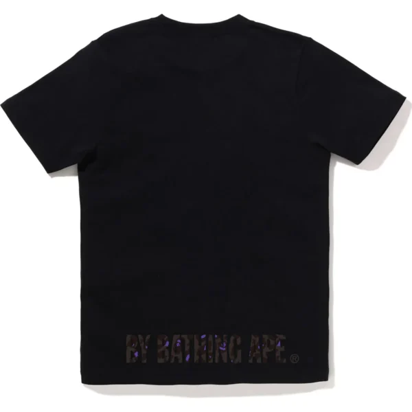 Bape Leopard Ape Face Sta Tee - Black
