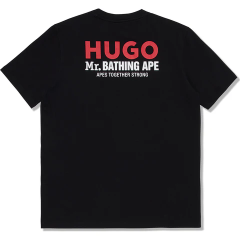 Bape Mr. Bathing Ape® X Hugo Logo Tee - Black