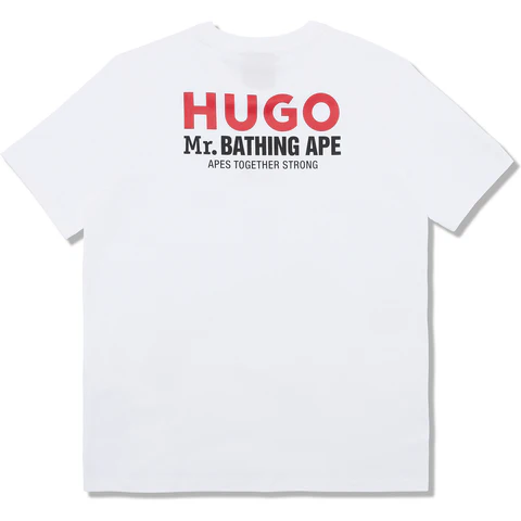 Bape Mr. Bathing Ape® X Hugo Logo Tee - White