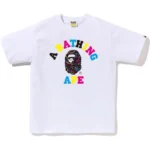Bape Neon Camo College Tee