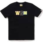 Bape New Multi Camo Wgm Shark Tee Ladies-Black