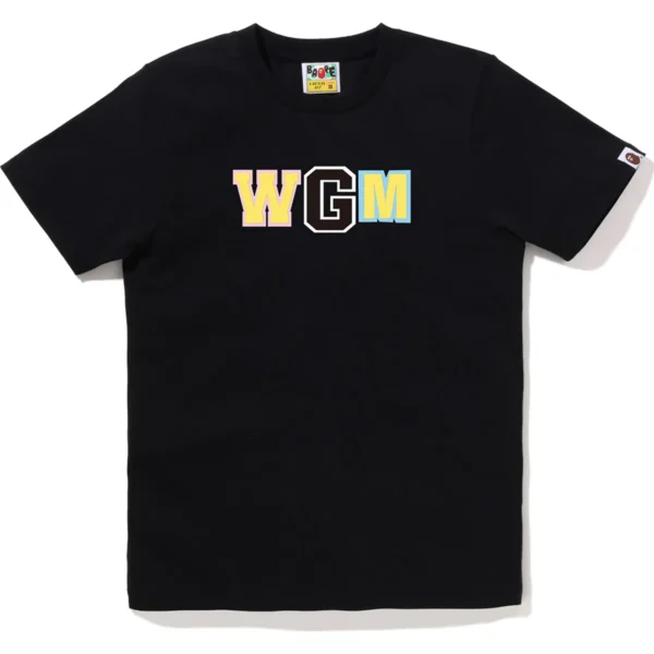 Bape New Multi Camo Wgm Shark Tee Ladies-Black