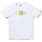 Bape New Multi Camo Wgm Shark Tee Ladies-White