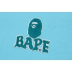 Bape Patched Oversized Pullover Hoodie - Blue