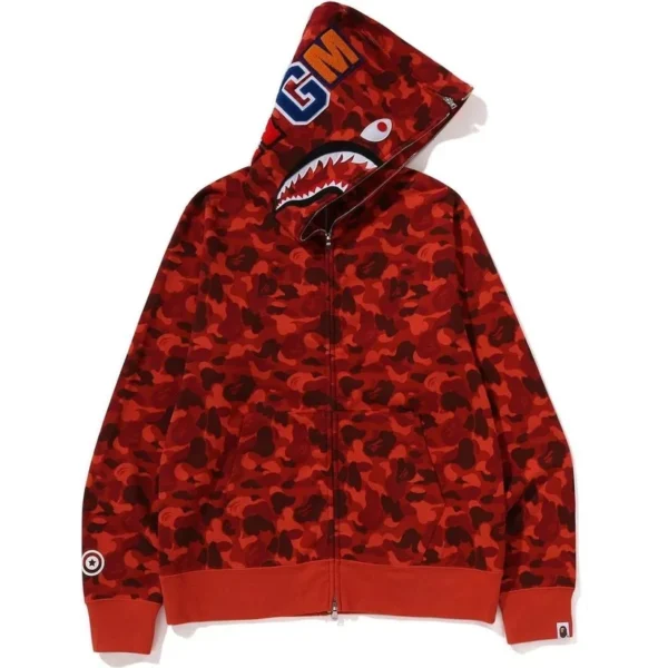 Bape Rakuten Camo Separate Shark Full Zip Hoodie