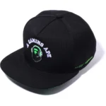Bape Razer X a Bathing Ape Snap Back Cap Mens Black