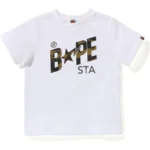 Bape Reflector 1st Camo Bape Sta Logo Tee - White