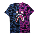 Bape Shark Camo Cotton Tee