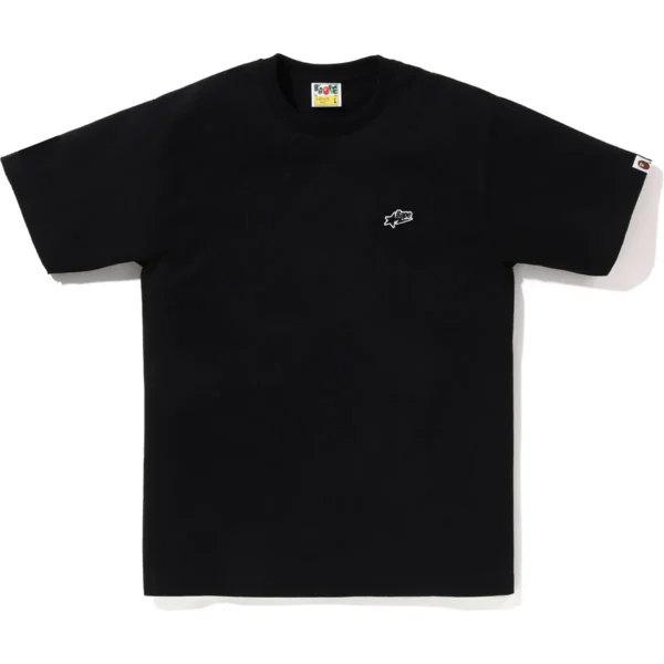 Bape Sta One Point Tee Mens-Black