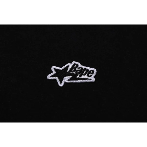 Bape Sta One Point Tee Mens-Black