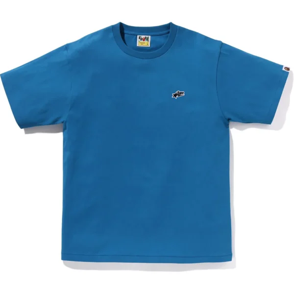 Bape Sta One Point Tee Mens-Blue