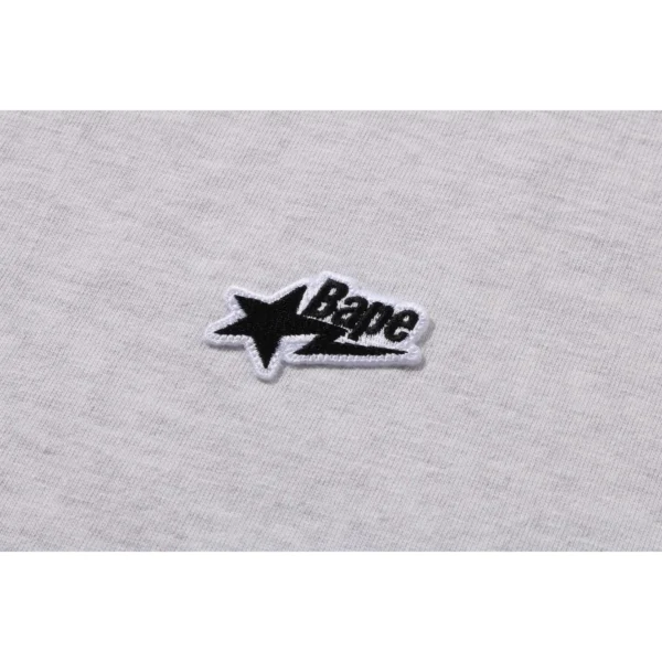 Bape Sta One Point Tee Mens-Grey