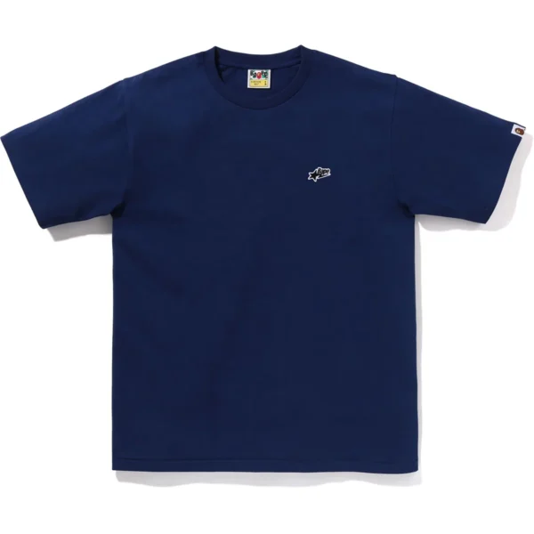 Bape Sta One Point Tee Mens-Navy