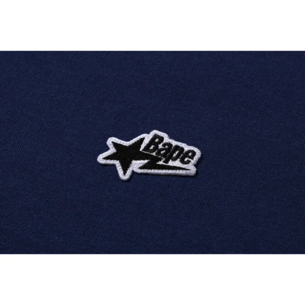 Bape Sta One Point Tee Mens-Navy