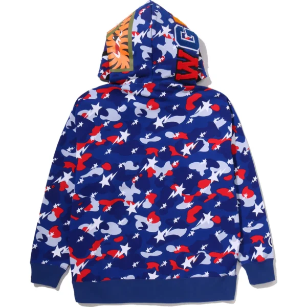 Bape Sta Strike Camo Shark Relaxed Fit Full Zip Hoodie Mens