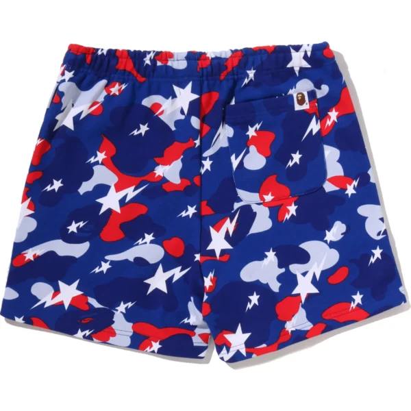 Bape Sta Strike Camo Sweat Shorts Ladies