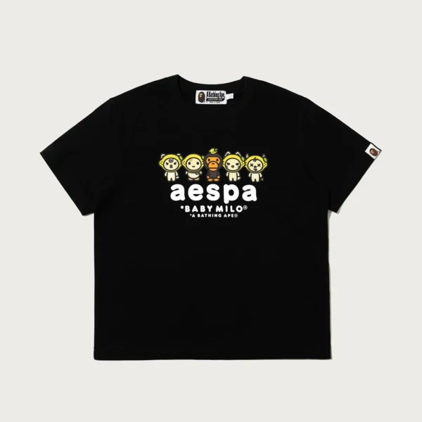 Bape X Aespa Baby Milo Lemonade Mini Tee Ladies